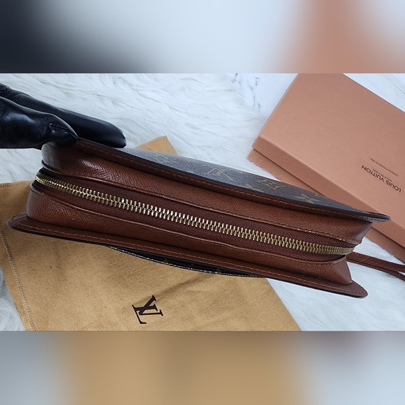 Authentic Louis Vuitton Monogram Orsay Clutch Hand Bag Full Set - Picture 8 of 16